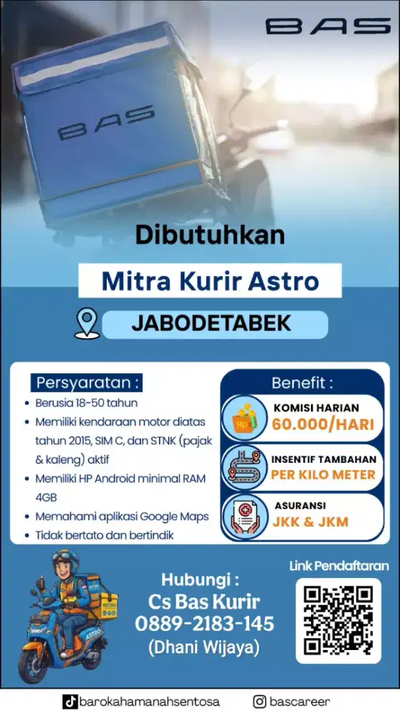 Lowongan kerja rider mitra