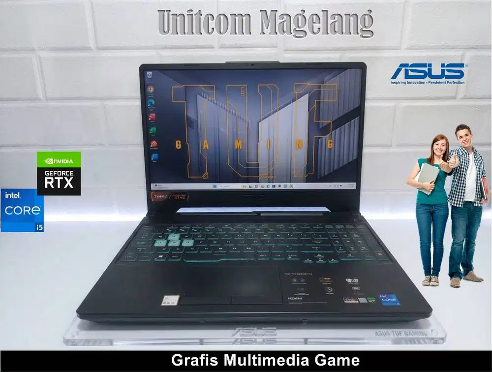 Asus TUF F15 FX506H Core i5-11400H RTX 3050 Ram 8Gb Ssd 512Gb