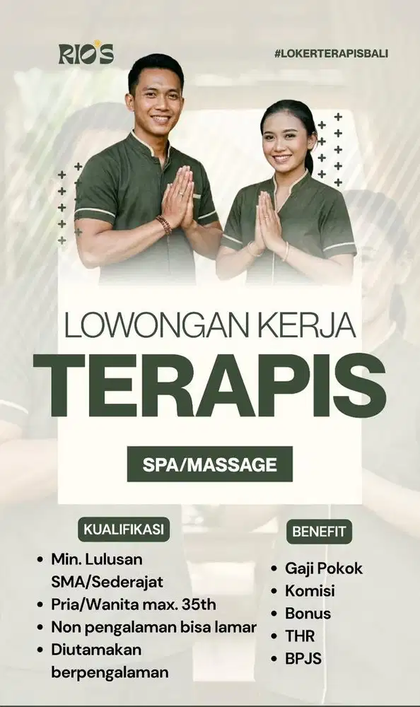 Terapis Spa/ Massage