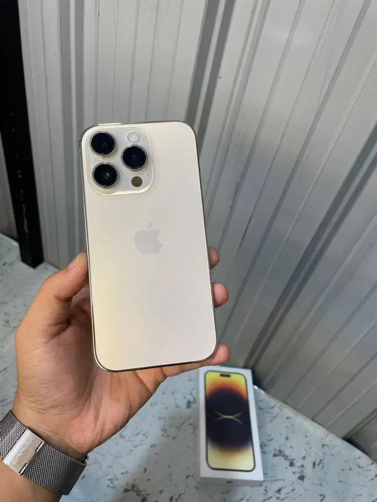 Iphone 14 Pro 256gb Gold, Mulus Fullset