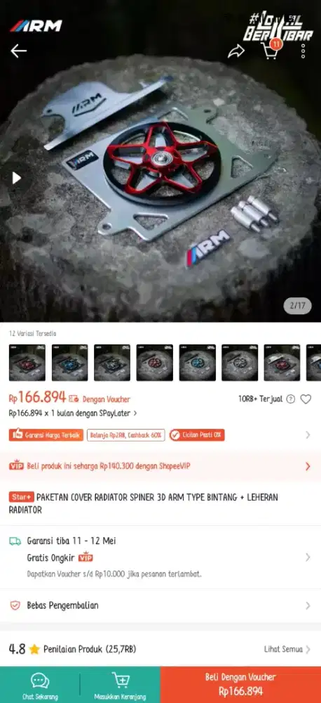cover radiator vario