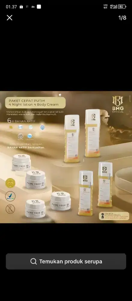 Lotion dosting Bmg BPOM