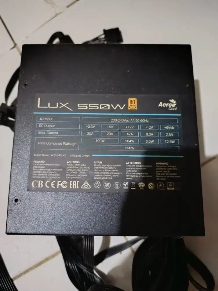 PSU Aerocool Lux 550W