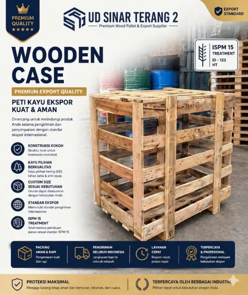 Custom wooden case export quality