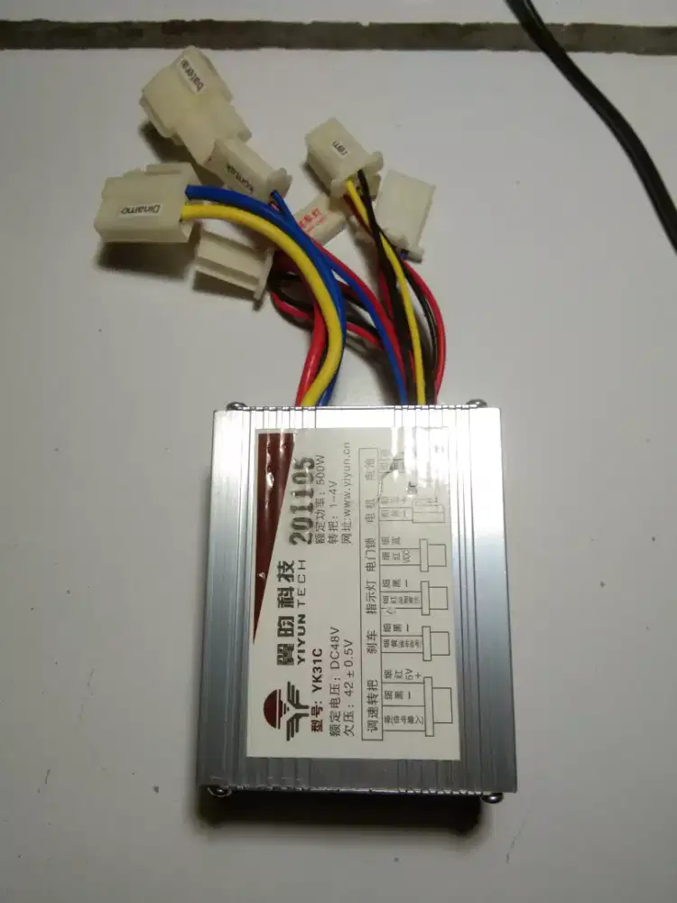 Controler sepeda listrik / scuter 48 volt.350 watt. brushed. kabel 2.
