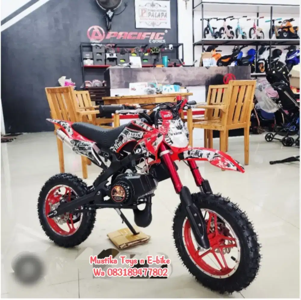 Minitrail Anak exotic 49cc,sudah double starter,mesin 2tak