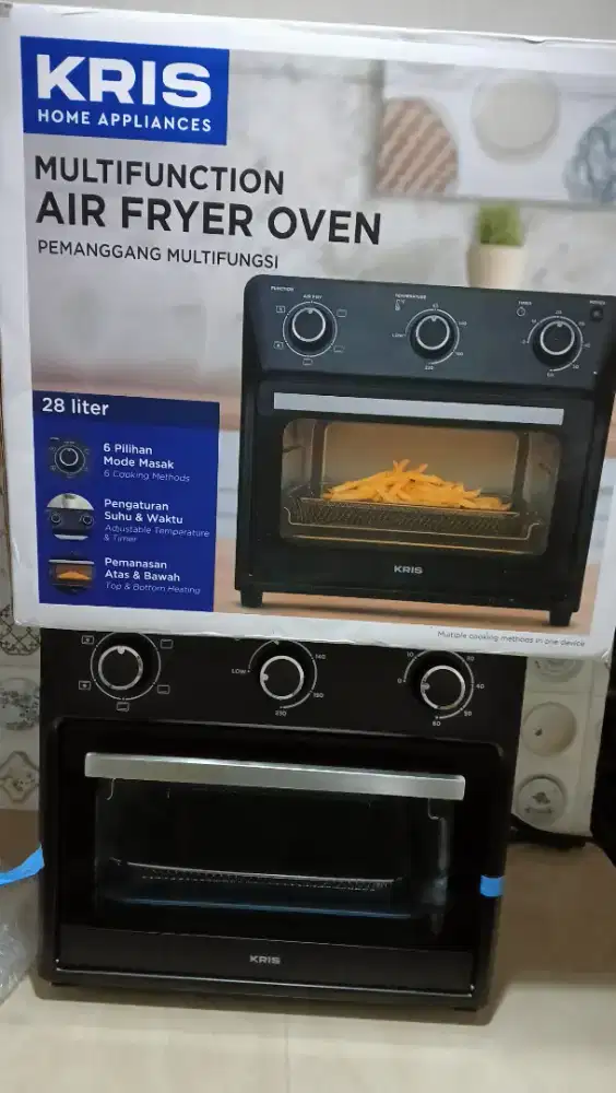 Kris Air Fryer Oven 800 Watt 28 Liter - Hitam