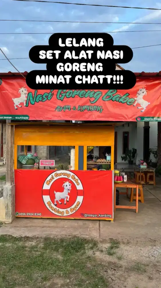Satu set perlengkapa usaha nasi goreng