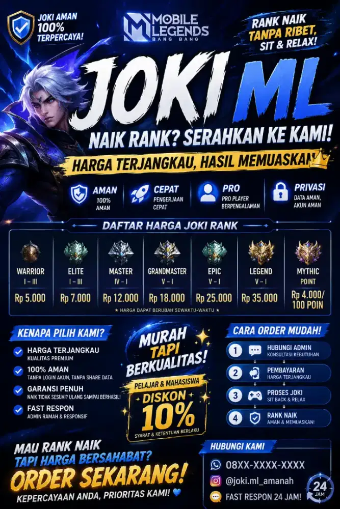 Joki ml dan ff guys