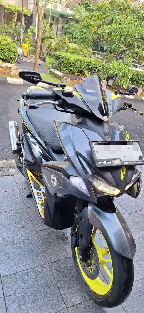 DIJUAL: Yamaha Aerox 155 VVA 2019 – Grey Yellow (Sporty Edition)