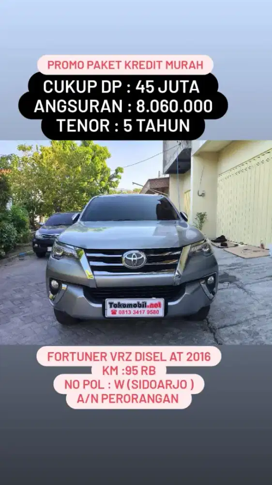 Toyota Fortuner Vrz Disel AT 2016