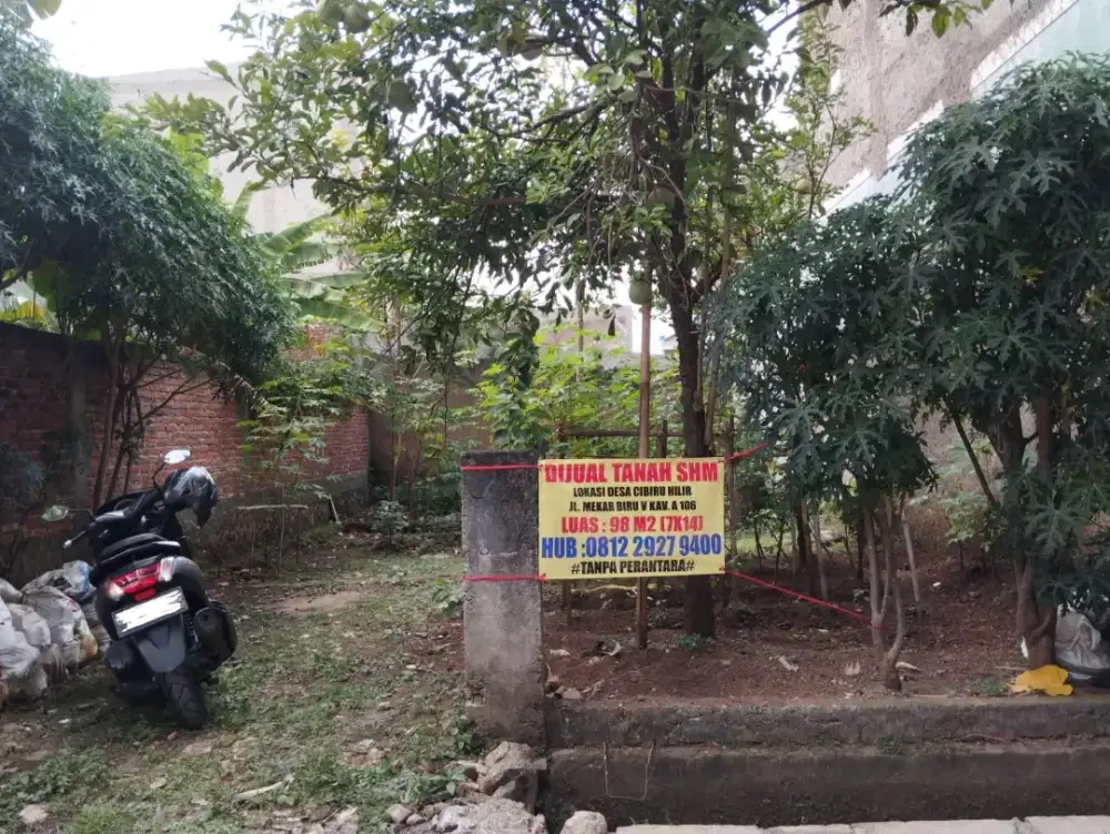 JUAL CEPAT TANAH SHM LUAS 98M2