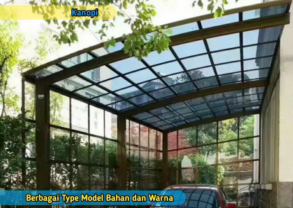 Pasang Kanopi Carport Halaman Rumah Toko Galeri Kantor Dealer Bengkel