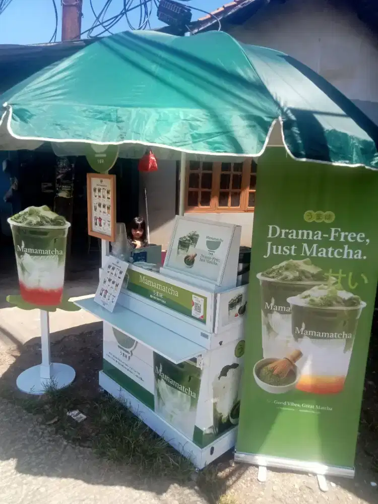 Gerobak/Booth matcha benar masih bagus bru 3bula