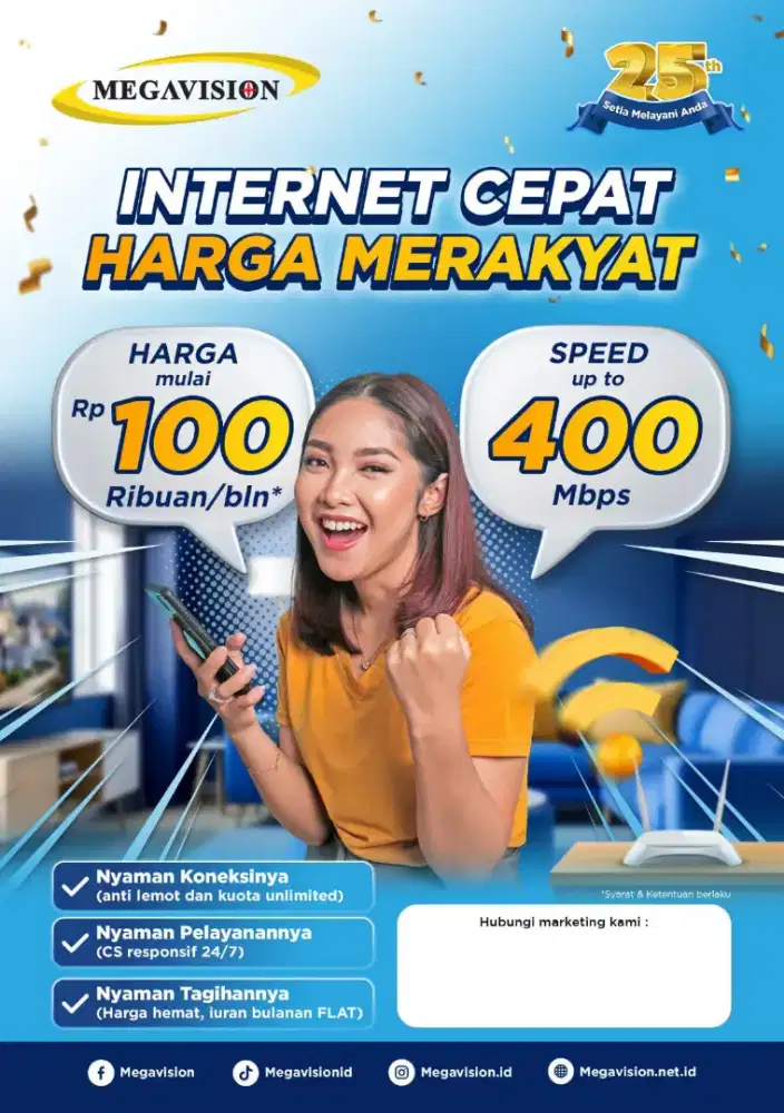 1NT3RNET 100 Mbps RP.100ribuan