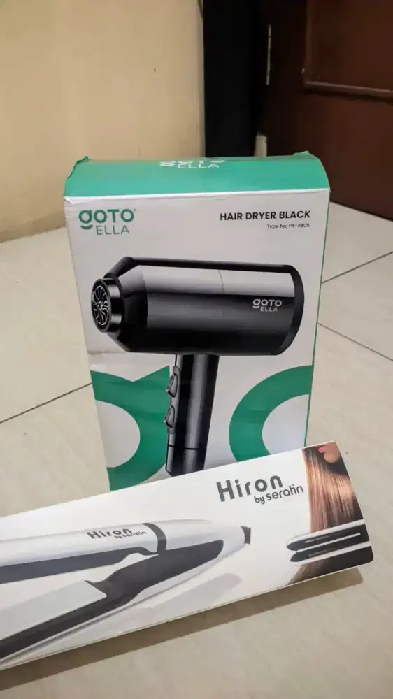 CATOKAN RAMBUT HIRON BY SERATIN & HAIRDRYER GOTO