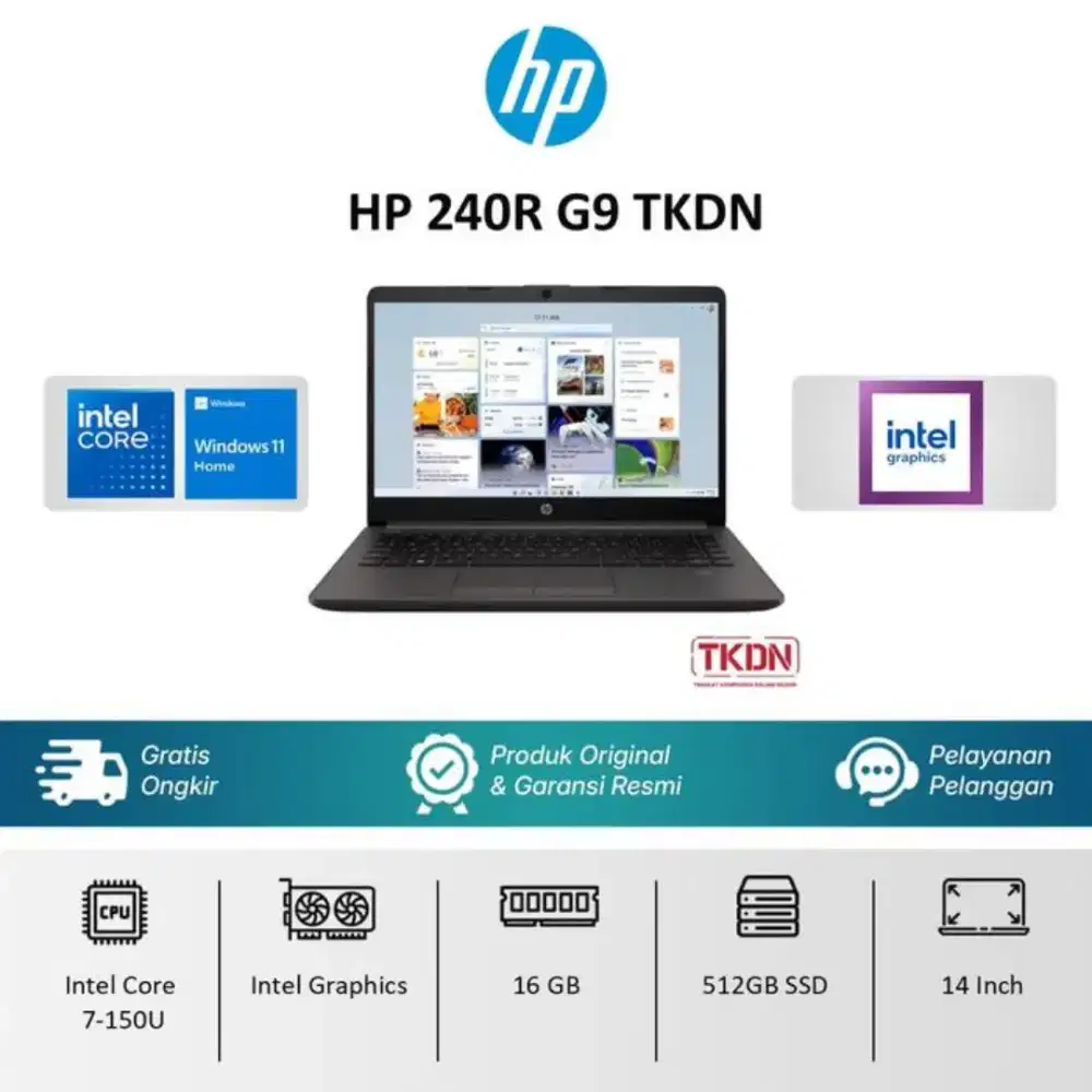 PROMO KREDIT LAPTOP HP 240R BY HOME CREDIT TNPA DP 0% GRATIS 1X CICILN