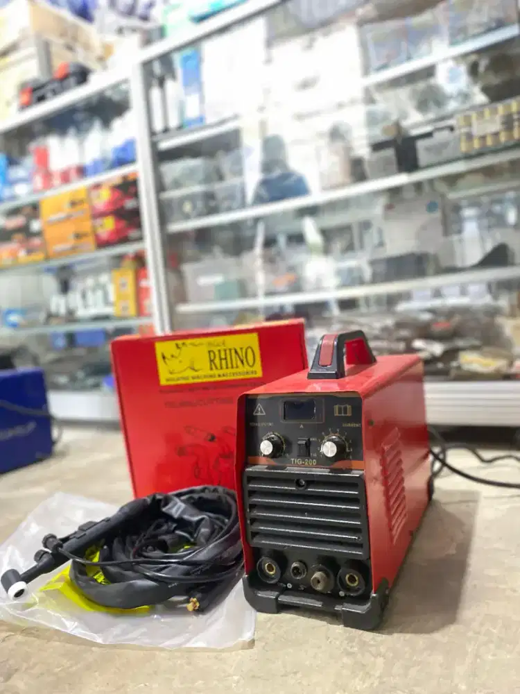 MESIN LAS BEKAS TIG ARGON 200A REDBO 1 PHASE GTAW LISTRIK INVERTER DC