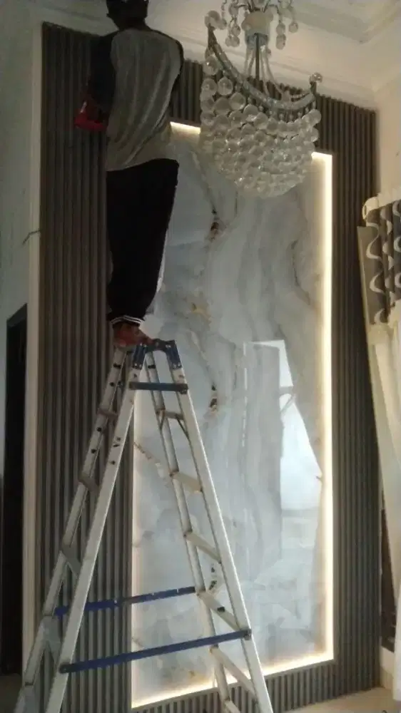 Jasa pasang wallpanel, wall board, lantai vinyl dll