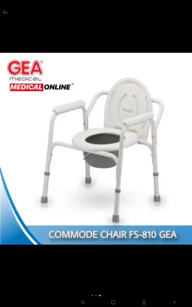 Commode chair gea kursi bab