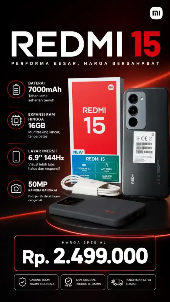 PROMO MURAH REDMI 15
