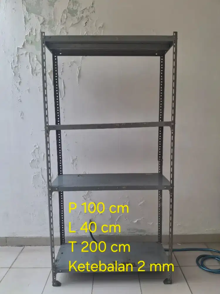Rak Besi Siku Tebal 4 Susun