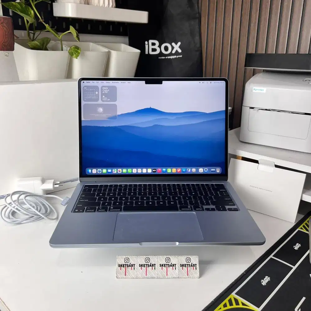 MacBook Air M4 16gb 256gb iBox Sky Blue Battery Health 100%