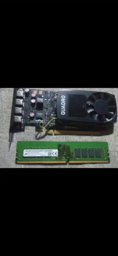 VGA Quadro p1000 dan Ram 16Gb