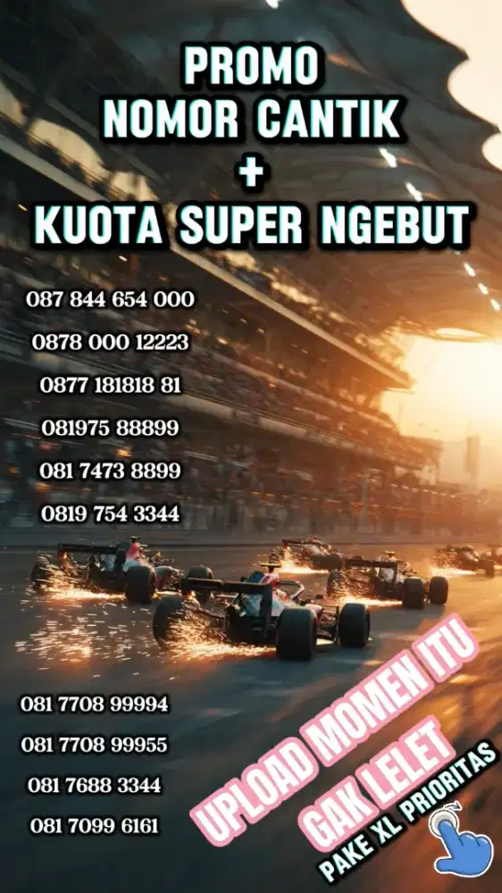 promo nomor cantik include kuota super ngebut