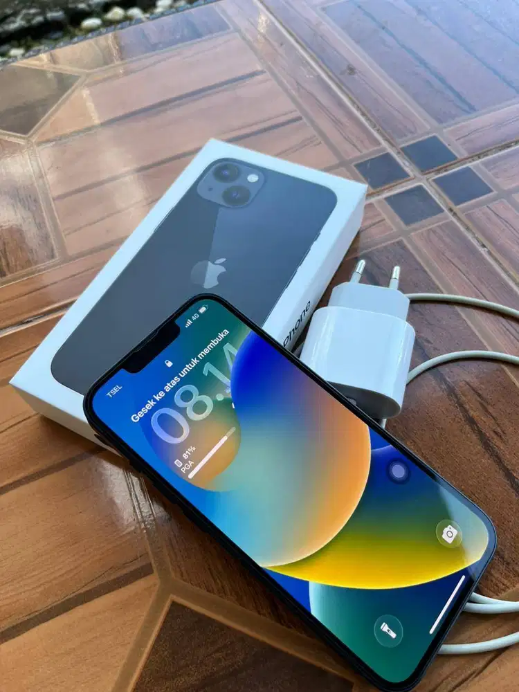 iPhone 13 128 Midnight ibox (mulus & pemakaian sendiri)