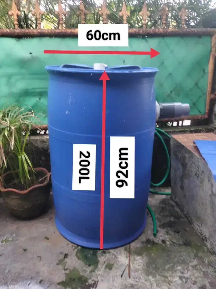 Tong filter besar kolam ikan bahan tebal 1 output 200L