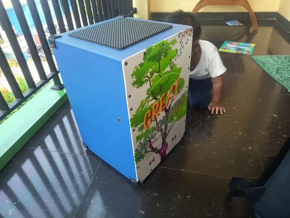 Cajon Akustik Elektrik Bonus Softcase ( Tas Cajon )