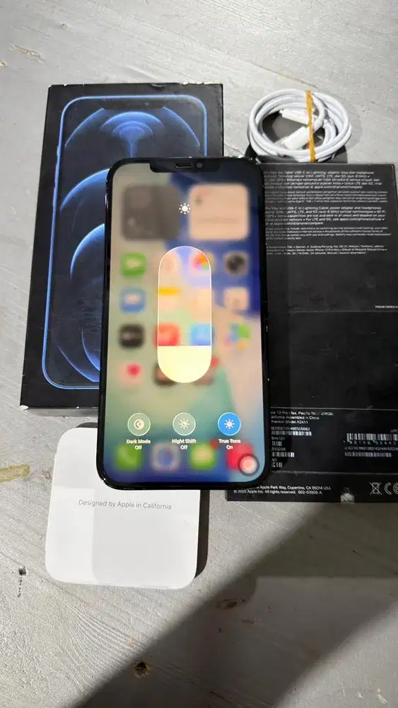 Iphone 12 Promax 256GB Blue Resmi Ibox Lengkap
