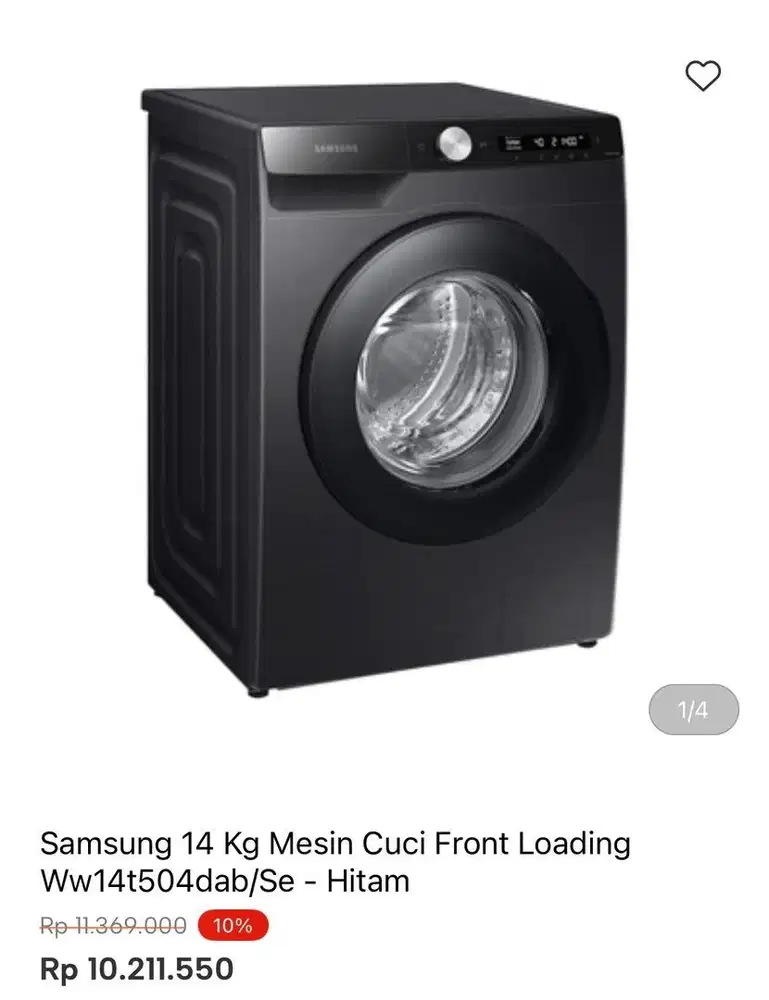 WM FRONT LOAD SAMSUNG 14kg