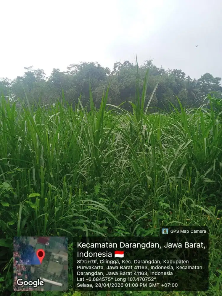 DIJUAL TANAH STRATEGIS 5 Ha PINGGIR JALAN, dekat exit tol Darangdan