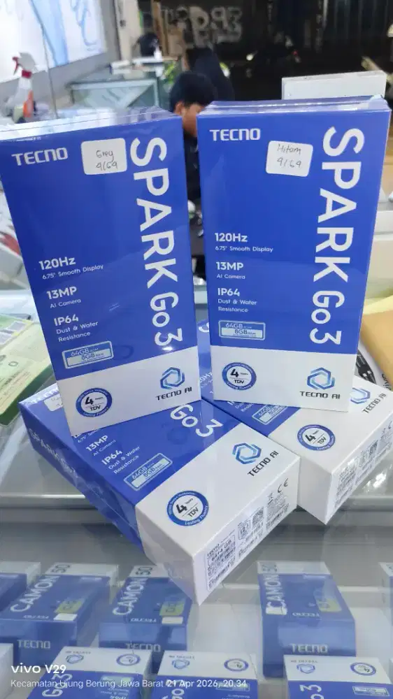 Tecno Spark GO 3 4+4/64 Baru spesial promo