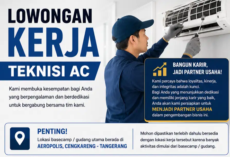 TEKNISI AC (Jakarta- Cengkareng)