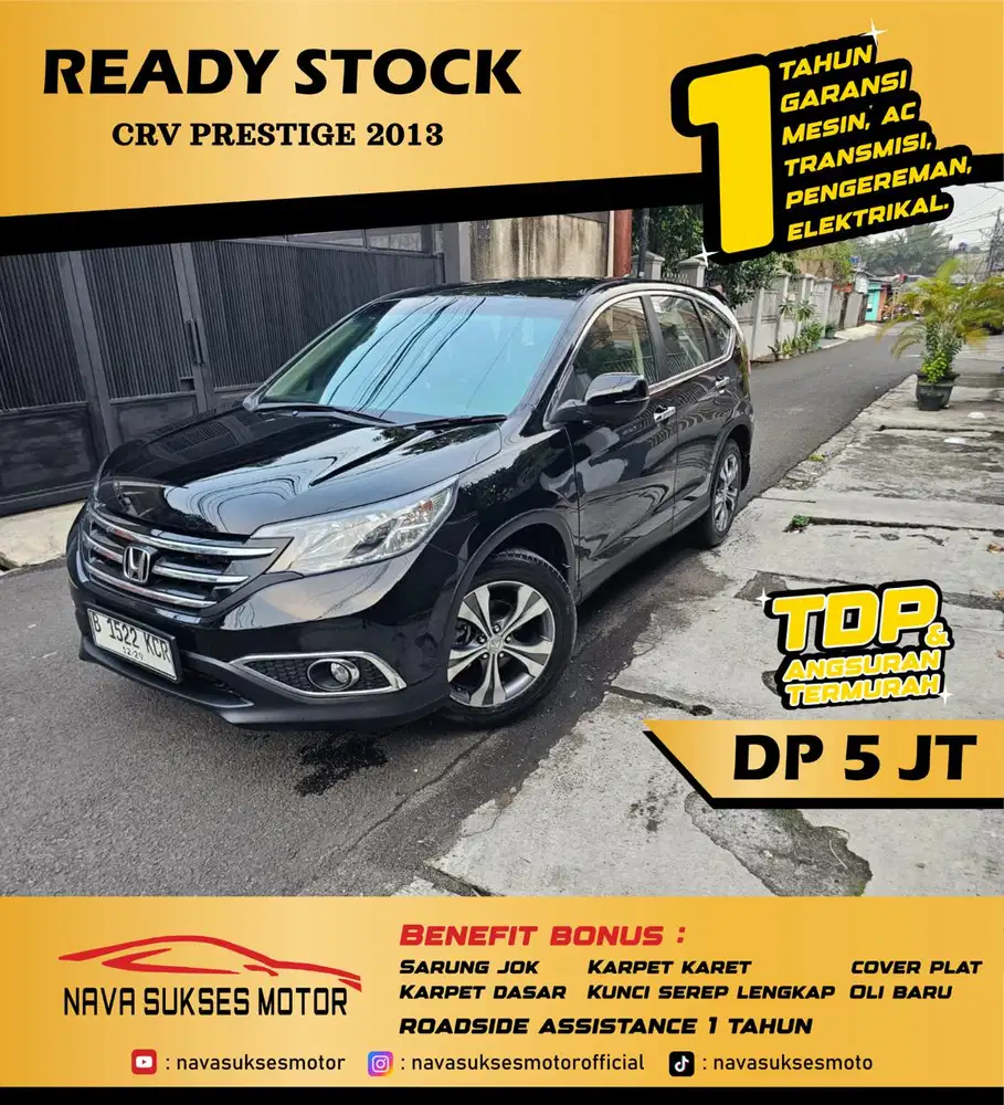 TDP 5 JUTA - CRV PRESTIGE 2.4 2013