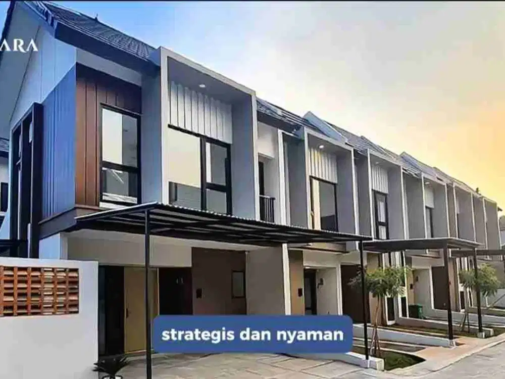 Rumah 2 lantai Private Cluster Aksara Homes dekat MRT Lebak bulus dan Pondok Indah free DP