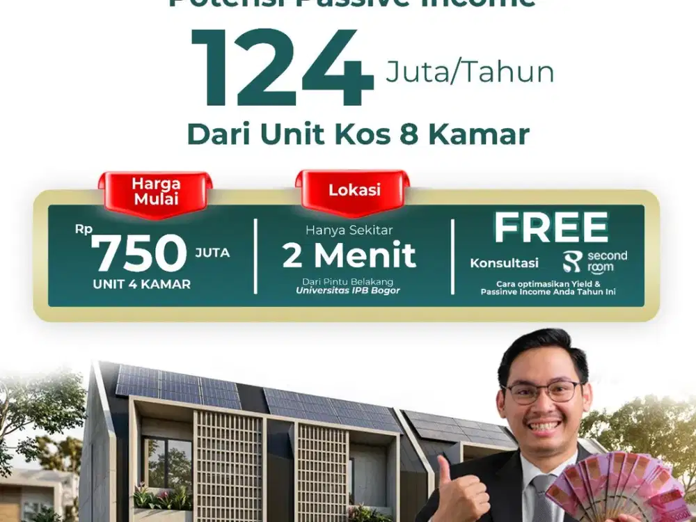 Jual Kost SHM Dekat Kampus IPB Bogor, Kelolaan Professional Management