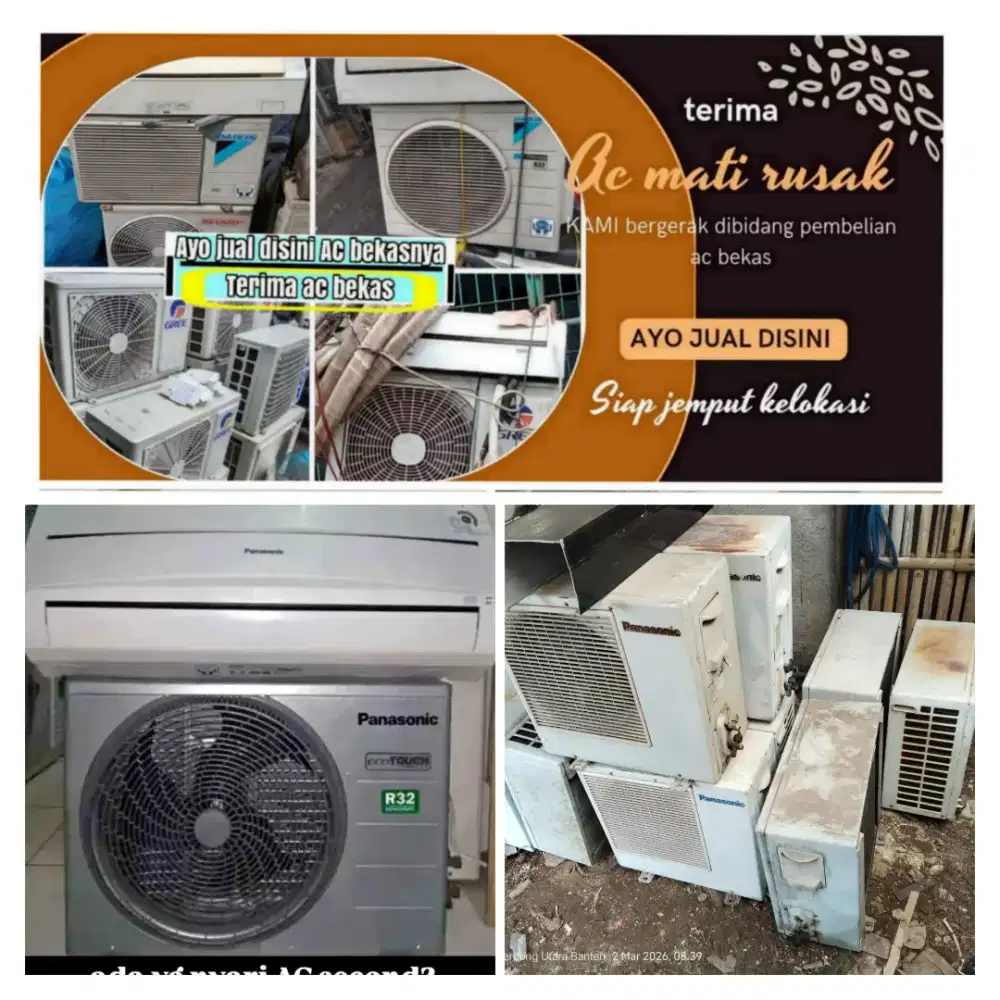 Terima ac bekas rusak