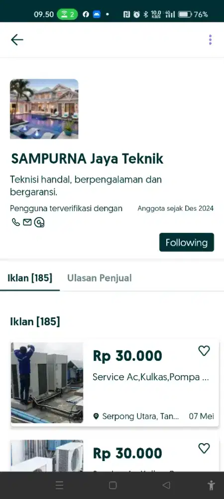 Penipu Jasa Service,Nama Toko Berubah2,Hati sama 2 orang ini