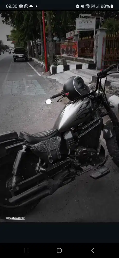 Motor custom bobber basic yamaha byson 2012