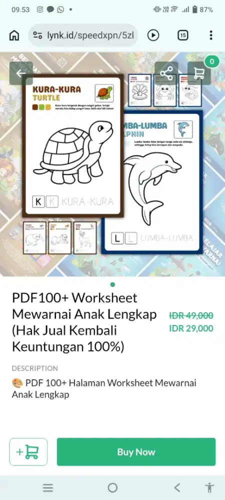 PDF100+ Worksheet Mewarnai Anak Lengkap