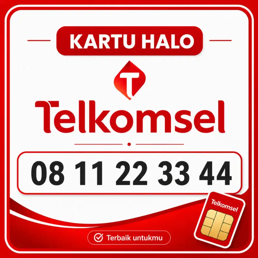 Nomor cantik 10Digit Halo Telkomsel
