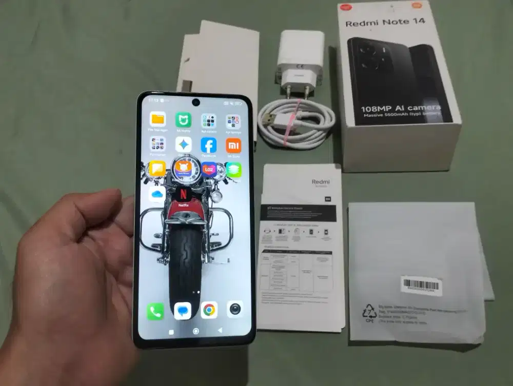 BU XIAOMI NOTE 14 RAM 8GB +4GB/ 128GB 4G 6,67in 108MP NFC 5500Mah G99