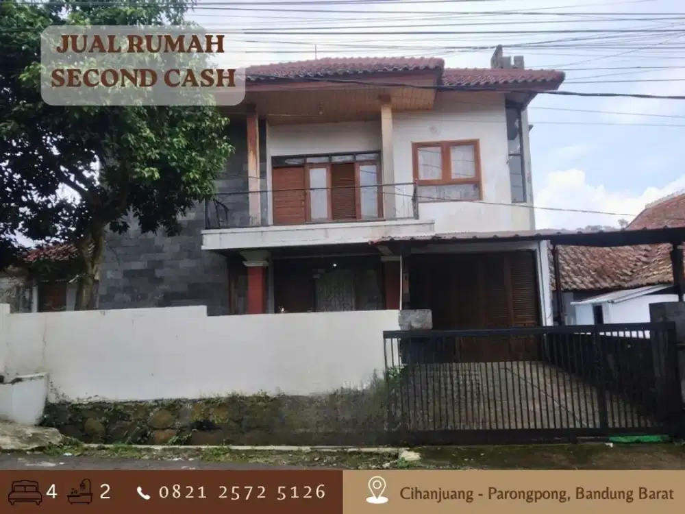 Rumah CASH 2Lantai HOOK LT331 Strategis di Cihanjuang Parongpong Bandung