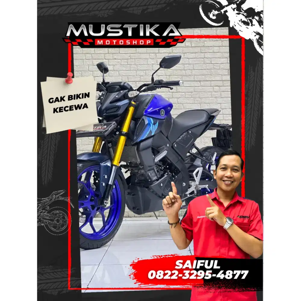 Perfect Condition!!Yamaha MT15 Naked 2023 Plat Jatim Mulus-Mustika