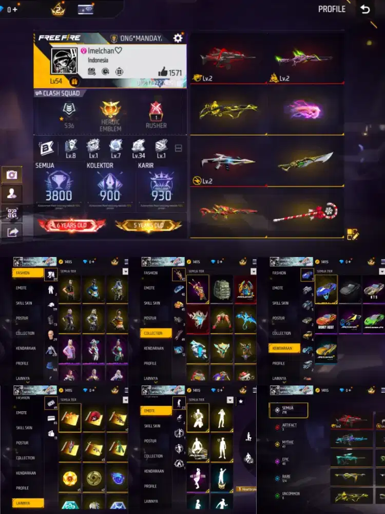 Akun pribadi Free Fire