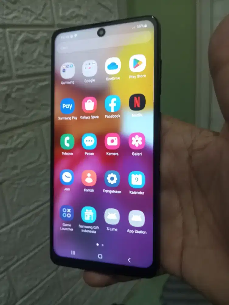 Samsung A71 ram 8/128 NFC on kondisi normal namun mulus